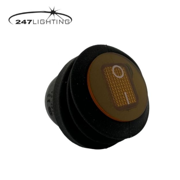 Picture of Illuminated Rocker Mini Switch Amber | 20mm